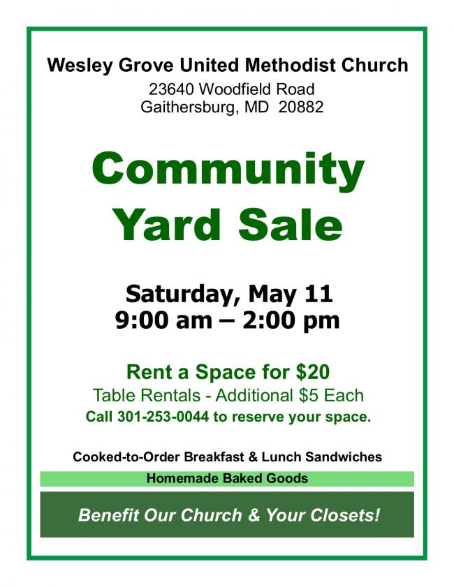 Large Community Yard Sale