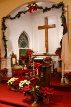 Wesley Grove Sanctuary at Christmas