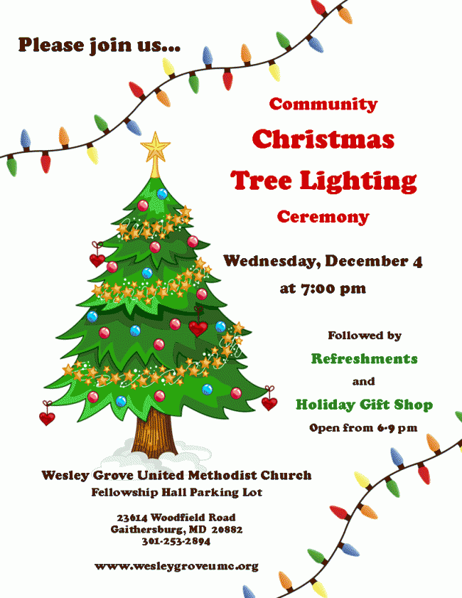 Community Christmas Tree Lighting Ceremony